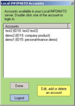 account selector